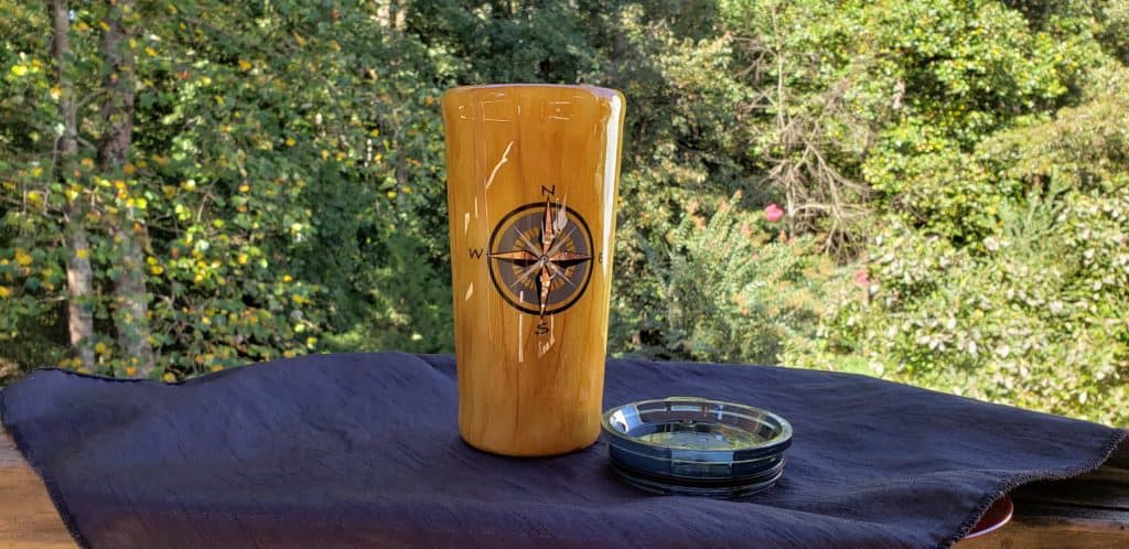 Personalizing Stainless Tumblers with Wood Grain Using Alcohol Inks